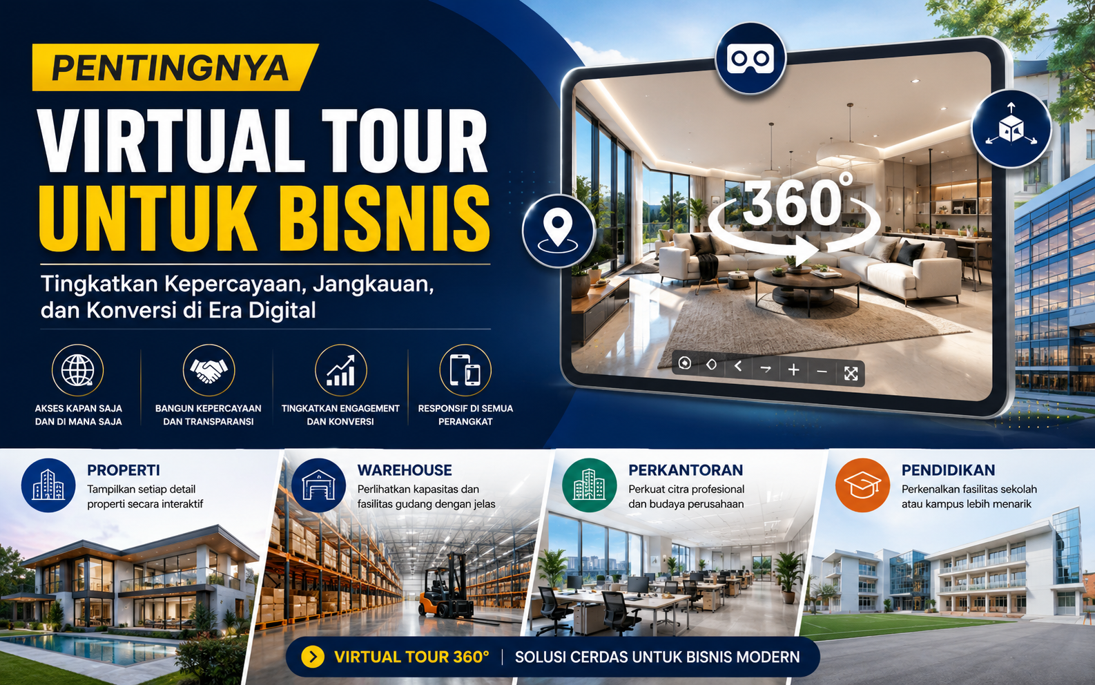 Pentingnya Virtual Tour Untuk Bisnis Properti, Warehouse, Perkantoran, dan Pendidikan 2026