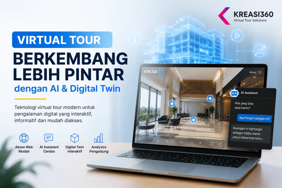 Virtual Tour Berbasis AI dan Digital Twin: Tren Baru yang Mengubah Cara Bisnis Menjual Pengalaman